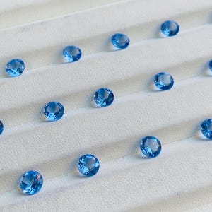 AAA+ Quality Blue Tanzanite 8mm To 15mm Diamond Cut Flawless Tanzanite Matching Pair Round Shape Tanzanite loose Gemstones For Jewelry