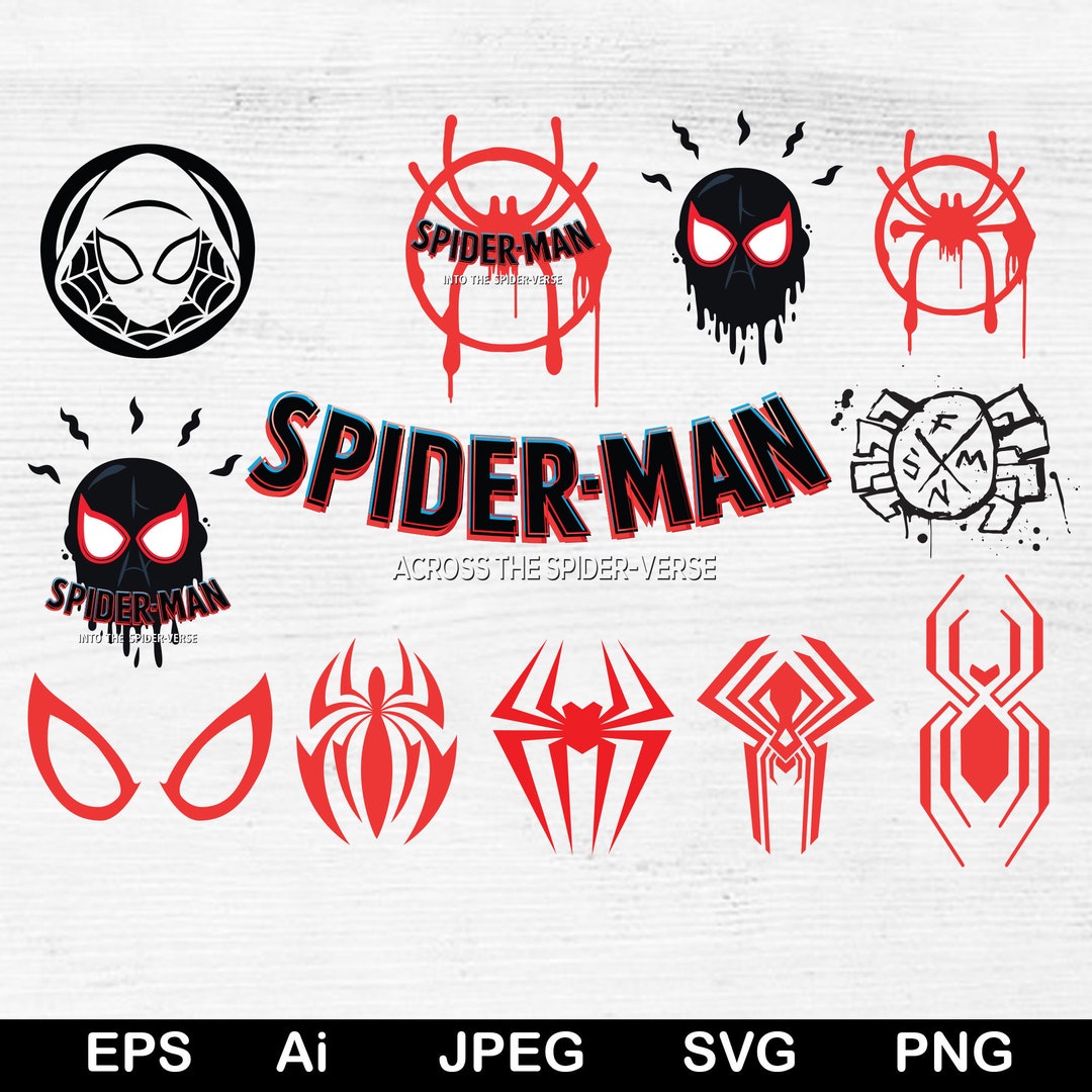 Spiderman Across the Spider Verse Logo SVG Spider Verse, PNG, DXF, Cut ...