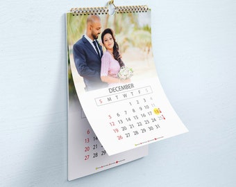 2024 Custom Printable 6 page Calendar, Personalized Wall Calendar, Family Calendar, Custom Picture Calendar