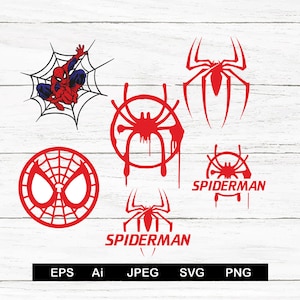 Spiderman - Miles Morales Logo - Spiderverse, PNG, DXF, Cut Dateien, geschichtet, Cricut, Silhouette, Papier Handwerk, Clipart, Vinyl Aufkleber