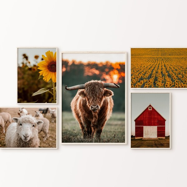 Farm Wall Art Etsy