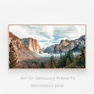Yosemite Samsung Frame TV Art, Nature Frame Art Tv, Yosemite Valley Digital Art, Landscape 4K Art for TV, California Tv Art Frame