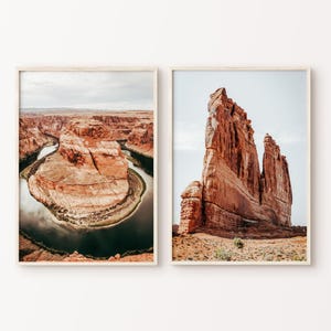 National Park Printable Set of 2 Photography, Desert 2 Pieces Wall Art, Utah Print, Southwest Large Wall Art, Arizona Grand Canyon Print