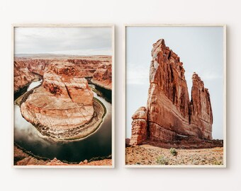 National Park Printable Set of 2 Photography, Desert 2 Pieces Wall Art, Utah Print, Southwest Large Wall Art, Arizona Grand Canyon Print