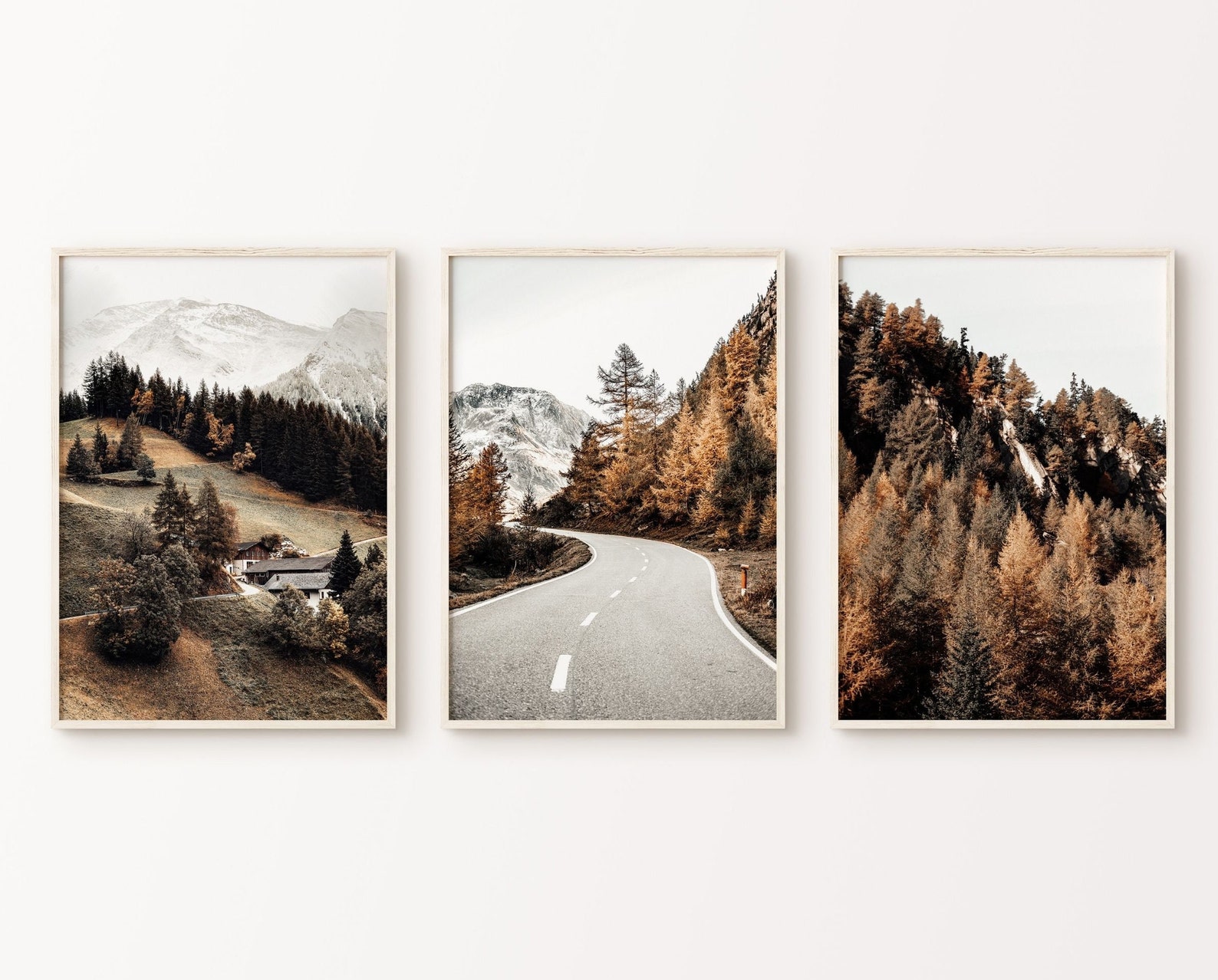 Mountain Landscape Set of 3 Printable Photography Nordic - Etsy
