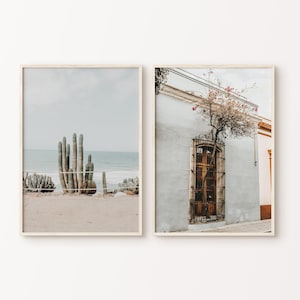 Mexico Set of 2 Printable Photography, Mexican Beach 2 Pieces Large Wall Art, Boho Mexico Print, Travel Poster Set, INSTANT DOWNLOAD ART