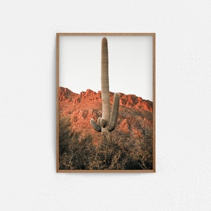 Printable Saguaro Photography, Arizona Desert Landscape Large Wall Art, Southwest Wall Art, Cactus Digital Print, Southwest Decor