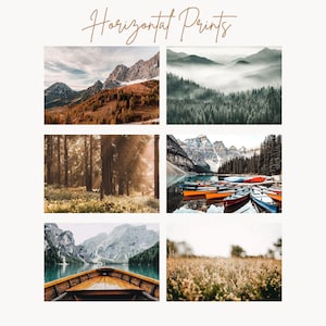 Nature Prints Bundle, Printable Farmhouse Gallery Wall Art, 100 Prints, Landscape Photography, Mountain Cottage Decor, Forest Nature Poster image 6