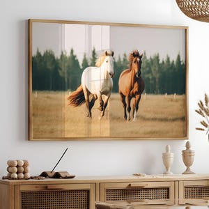 Printable Horses Wall Art, Rustic Farmhouse Photography, Western Decor, Farm Animals Print, Wild Horses Poster, DIGITAL Download