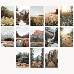 Nature Prints Bundle, Printable Farmhouse Gallery Wall Art, 100 Prints, Landscape Photography, Mountain Cottage Decor, Forest Nature Poster image 7
