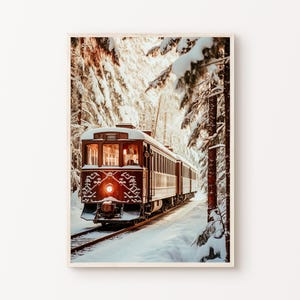 Weihnachten, Winter Fotografie, druckbare Schneelandschaft Poster, nordische Wald Wandkunst, Weihnachtsfeiertage Bauernhausdekor