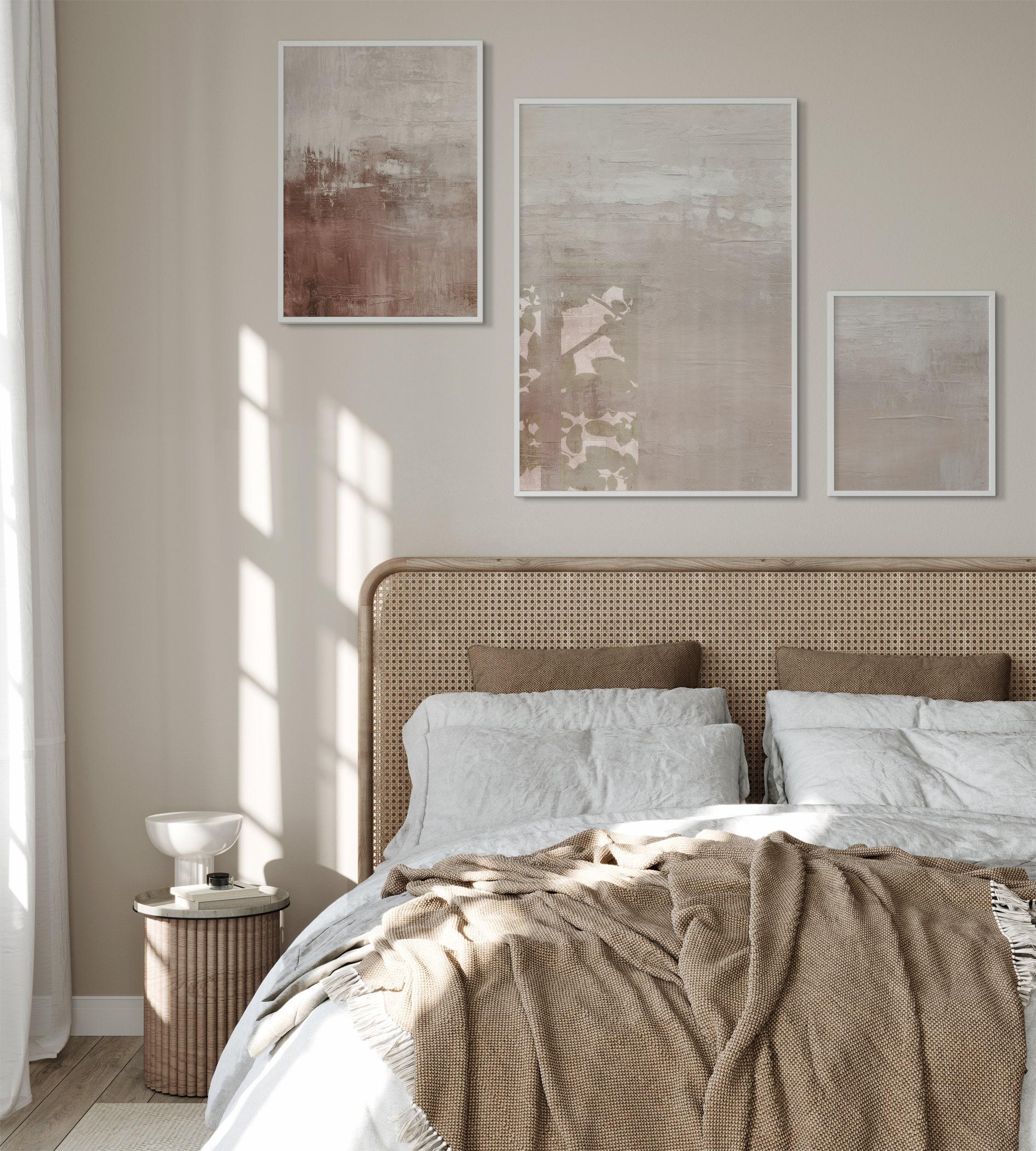 3-Bilder-Set Beige Abstrakte Kunstdruck-Poster Moderne Neutrale Galerie Wandkunst Dekor Nordische Drucke Leinwandgemälde Zuhause Schlafzimmer Küche Zimmer Dekoration-40*60Cm (16*24 Zoll) Ungerahmt