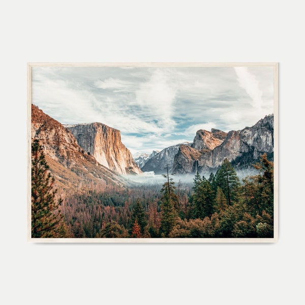 Yosemite Printable Large Wall Art, Yosemite National Park Poster, Yosemite Valley Art Print, Mountain Print, Landscape Photography Print