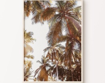 Tropical Wall Art, Palm Tree DIGITAL Print, Nature Photography, Tropical Art Print, Palm Trees PRINTABLE, Minimalist Poster Decor, Beach Art