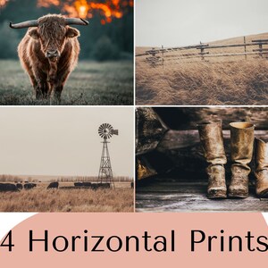 Printable Western 20 Prints, Boho Southwest Gallery Wall Art, Farmhouse ...