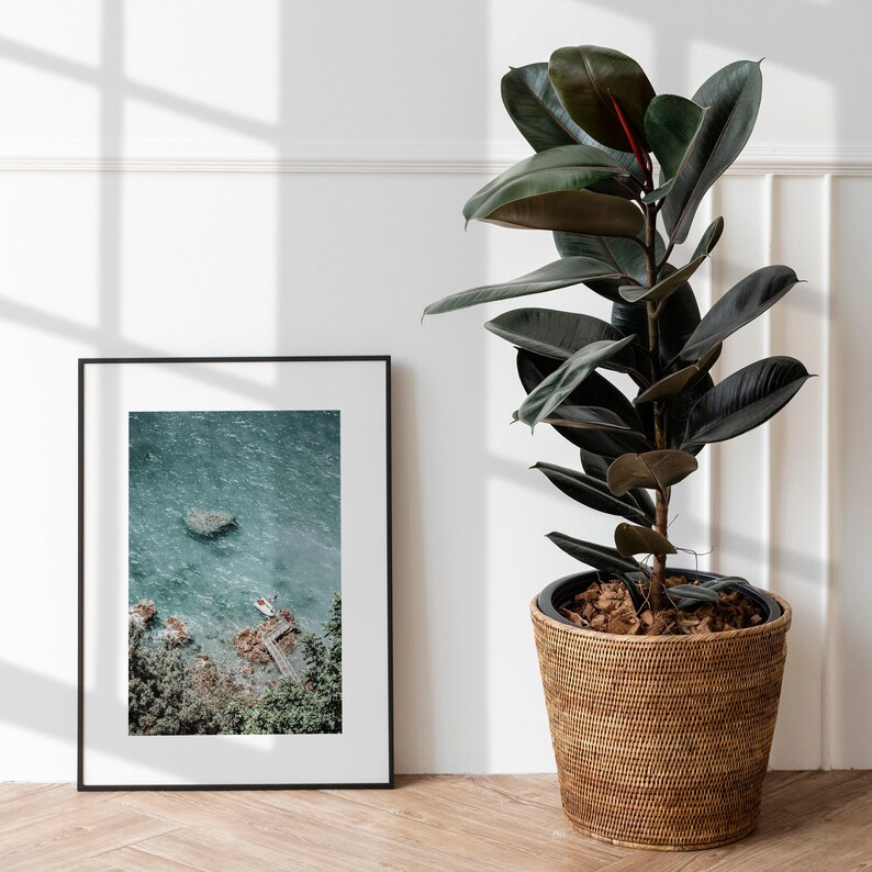 Amalfiküste Fotografie, Küsten Fotografie, Strand Poster, Positano Wandbild, Mediterrane Landschaft Fotografie, Poster zum ausdrucken Bild 5
