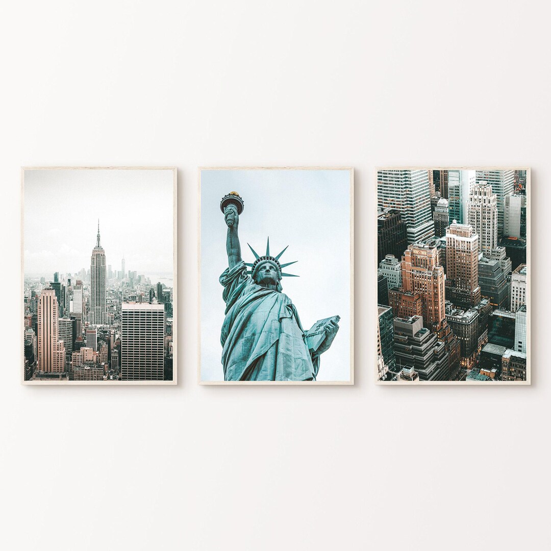 Printable New York Set of 3 Photography, NYC Gallery Wall Set, Nyc