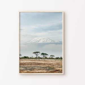 Printable Africa Photography, Nature Large Wall Art, South Africa Landscape Poster, Kilimanjaro Tanzania Poster, Boho Travel Art Print