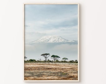 Printable Africa Photography, Nature Large Wall Art, South Africa Landscape Poster, Kilimanjaro Tanzania Poster, Boho Travel Art Print