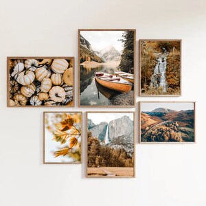 Printable Set of 6 Fall Landscape Photography, Autumn Gallery Wall Set ...