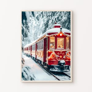 Weihnachten, Winter Fotografie, druckbare Schneelandschaft Poster, nordische Wald Wandkunst, Weihnachtsfeiertage Bauernhausdekor