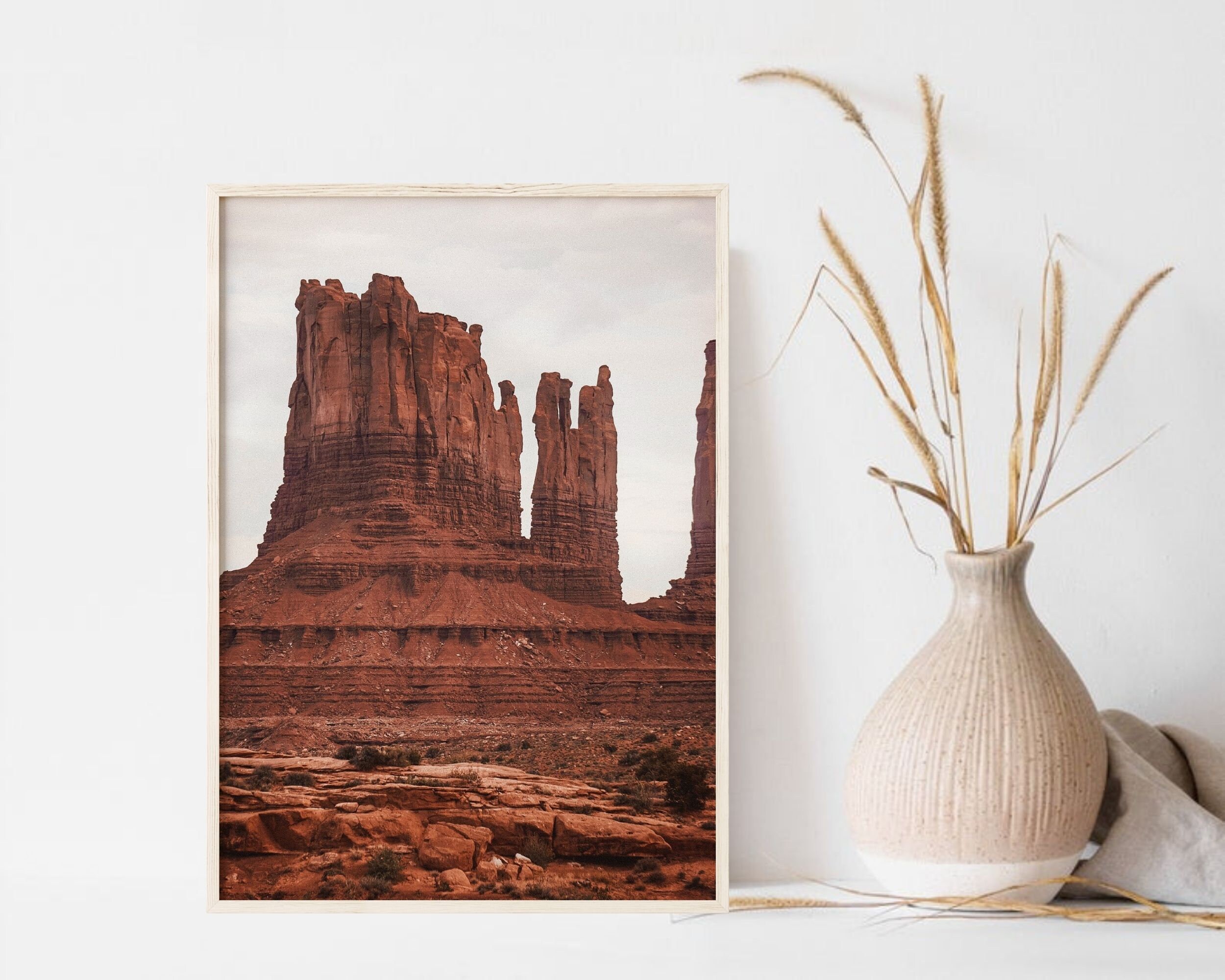 Desert Art Print Arizona Desert Wall Art Boho Desert Canvas Etsy UK