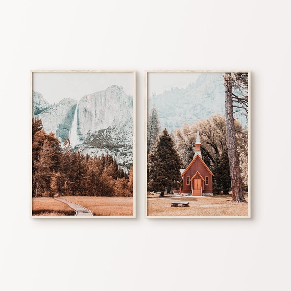 Fall Landscape PRINTABLE Set of 2 Photography Farmhouse - Etsy