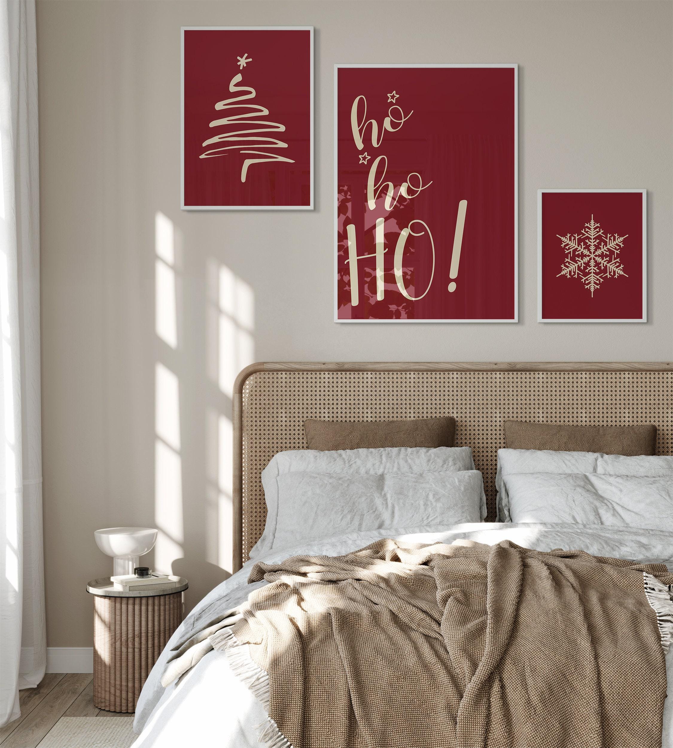 Christmas Set of 3 Prints, PRINTABLE Winter 3 Pieces Wall Art ...