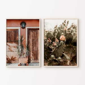 Set von 2 Mexiko Drucke, Mexiko 2 Stück druckbare große Wandkunst, Kaktus Fotografie, Südwesten Dekor, Reise Poster Set, INSTANT DOWNLOAD