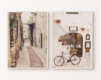 Printable Mediterranean 2 Pieces Wall Art, Italy Set of 2 Prints, Rustic Italy Photography, Mediterranean Photography, Travel Europe Poster