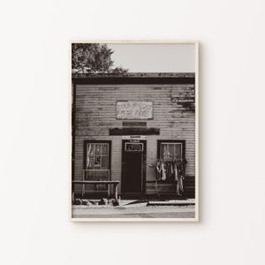Old Saloon Printable Photography, Vintage Western Large Wall Art, Rustic Southwest Sepia Print, Farmhouse Wall Decor - Instant Download