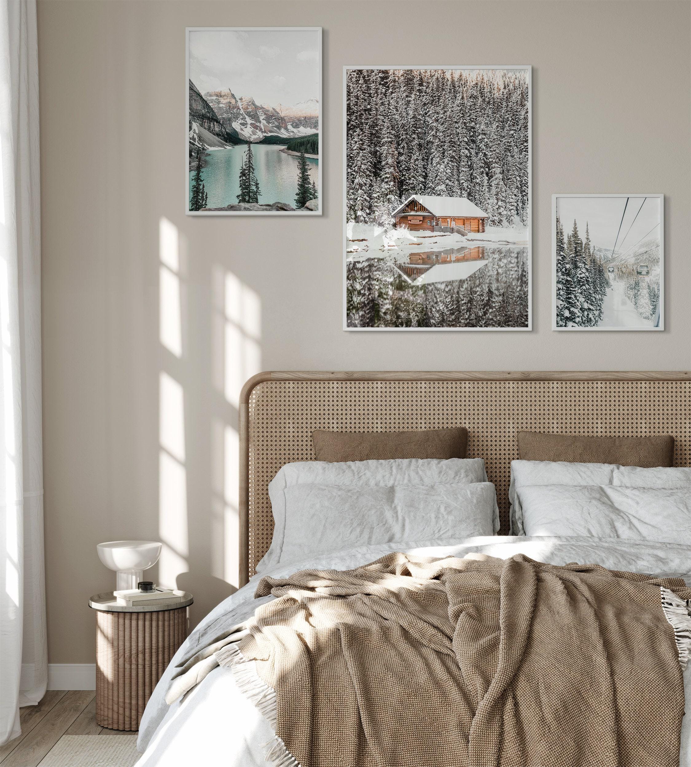 Printable Winter Mountain Set of 3 Photography, Snowy Landscape 3 ...