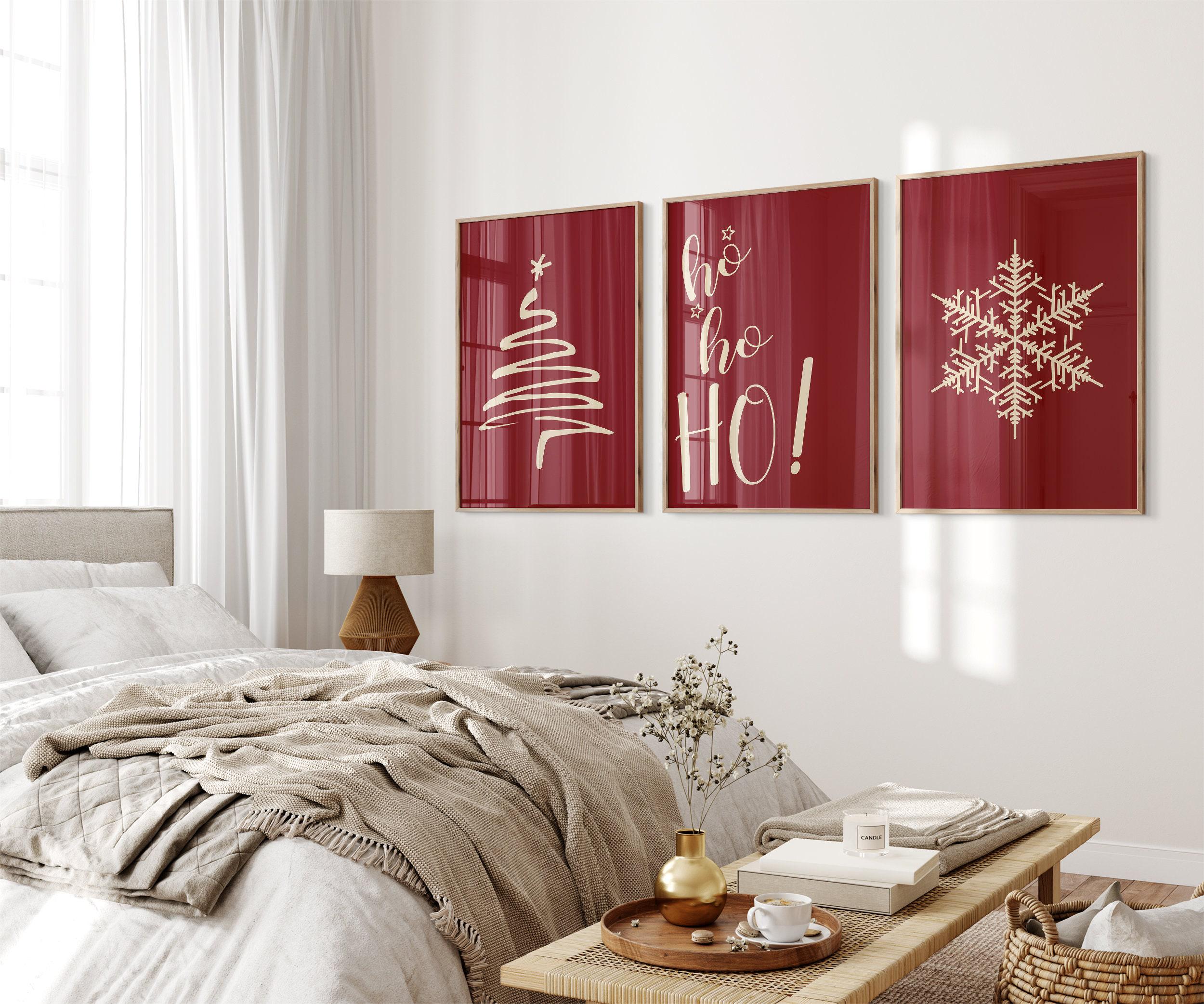 Christmas Set of 3 Prints, PRINTABLE Winter 3 Pieces Wall Art ...