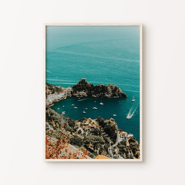 Printable Amalfi Coast Print, Italian Riviera Photography, Italy Beach Wall Art, Mediterranean Wall Art, Italy Coastal Wall Art, Capri Art