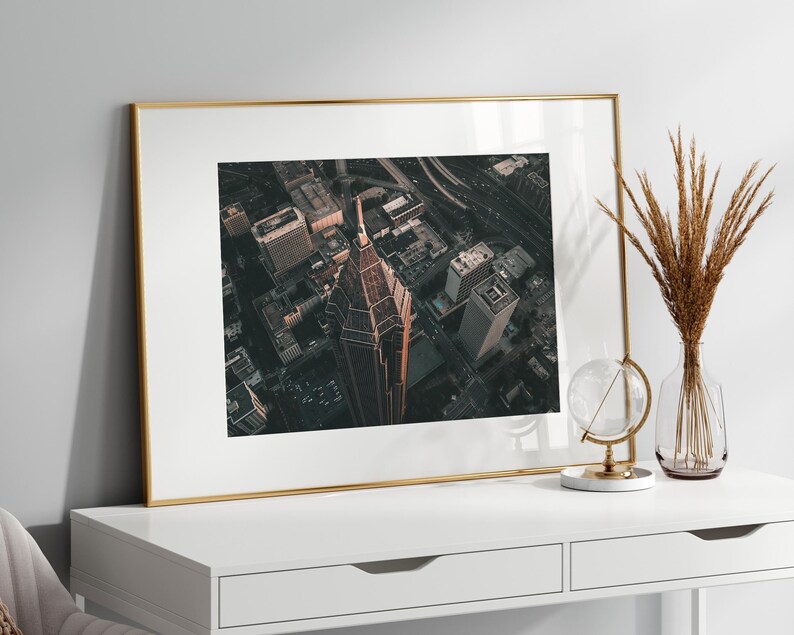 Atlanta Skyline Wall Art, City of Atlanta Landscape Print, Atlanta Skyline Photography Print, Printable Atlanta Poster, City Large Wall Art image 5
