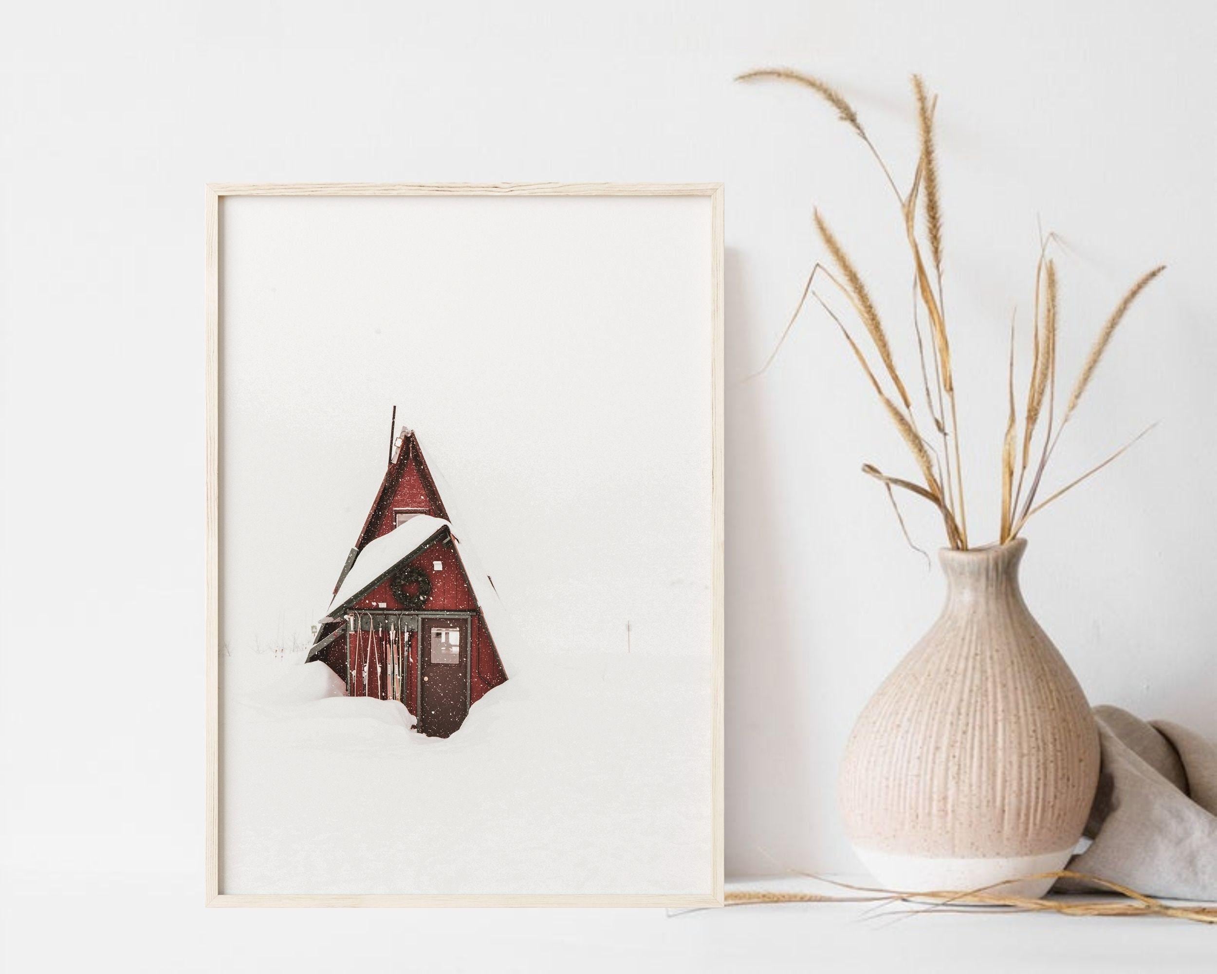 Snowy Forest Set of 2 Print, Printable Nordic Wall Art, Snowy Winter ...