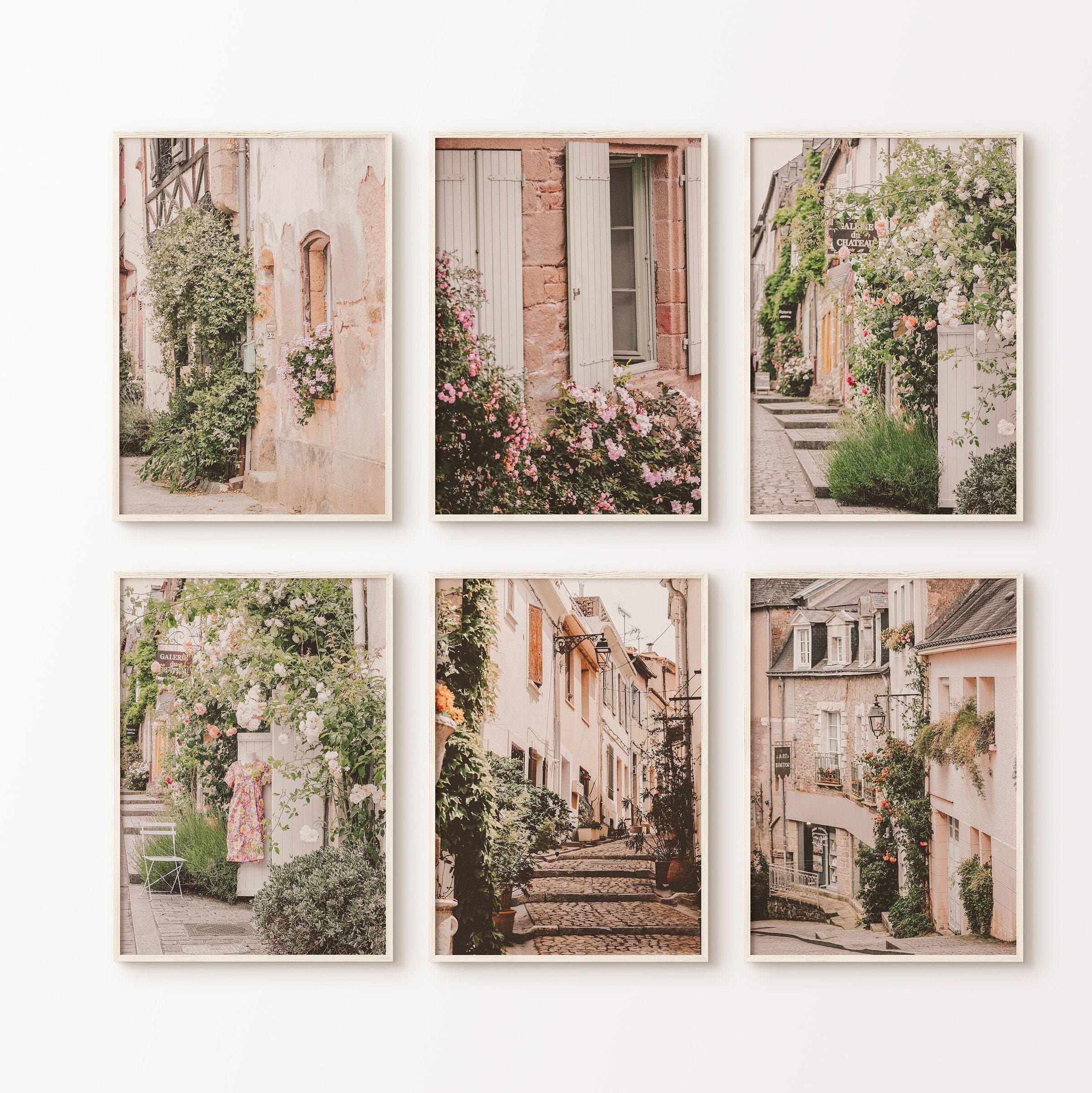 Printable Provence Village Set of 6 Prints, France Floral Gallery Wall ...