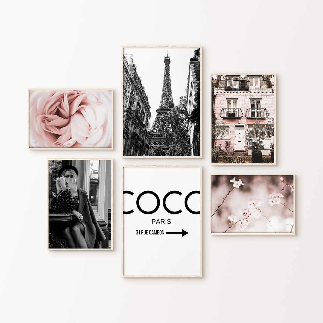 Set of 6 Printable Paris Photography Prints, French Fashion Gallery ...