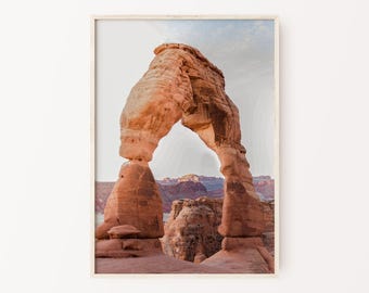 Desert Wall Art, Arizona Desert Printable Wall Art, Boho Desert Art Print, Canyon Picture Canvas, Nature Poster, Southwestern Large Wall Art