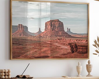 Arizona Wüste Landschaft Druck, Wüste druckbare Poster, südwestlichen Wüste Kunstdruck, große Wandkunst, Monument Valley Fotografie Druck