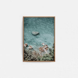 Amalfiküste Fotografie, Küsten Fotografie, Strand Poster, Positano Wandbild, Mediterrane Landschaft Fotografie, Poster zum ausdrucken Bild 4
