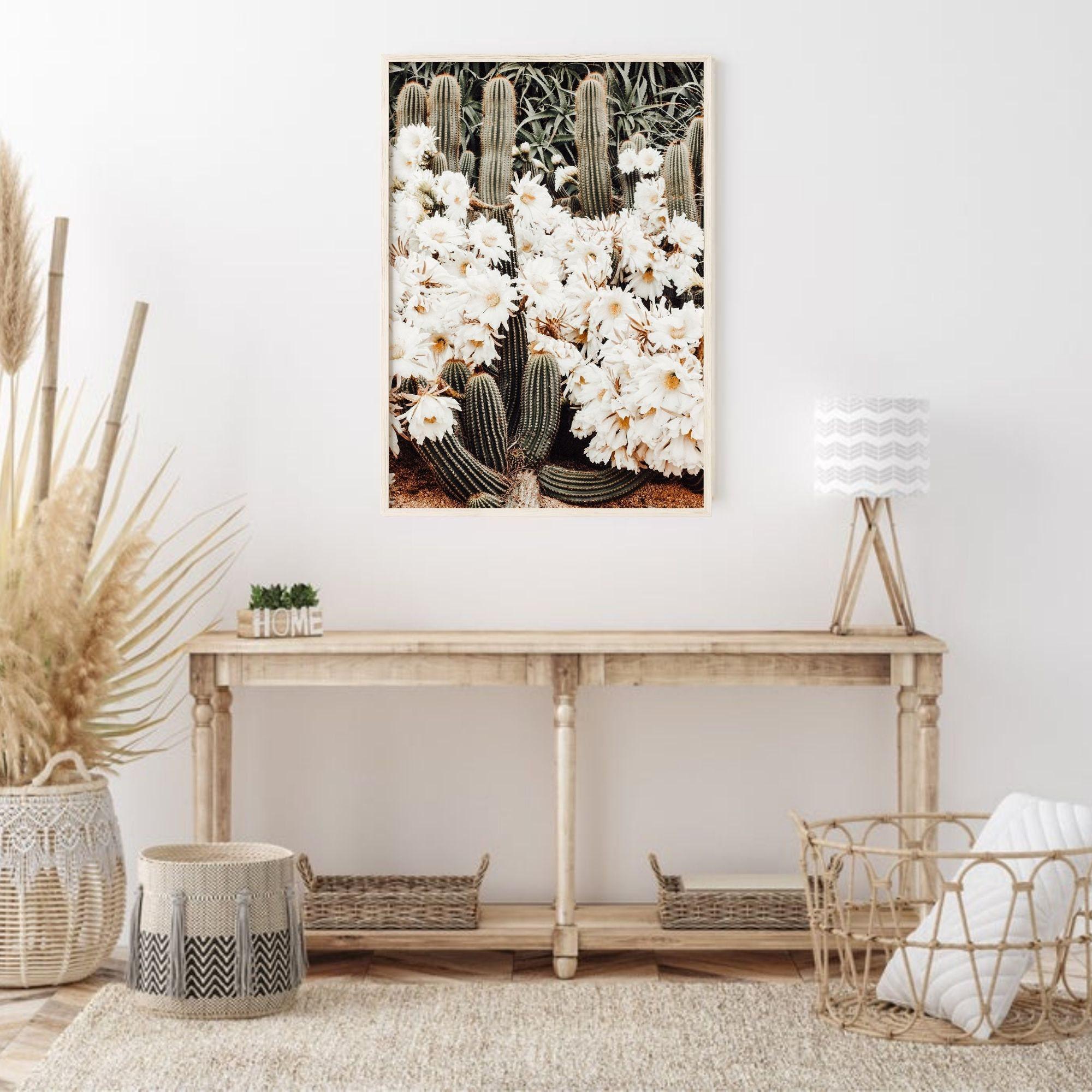 Stampa Su Tela ERTOSKA 40,6x61 Cm | Paesaggio Desertico Con Cactus In Fiore | Quadro Per Soggiorno, Camera Da Letto, Ufficio - 4