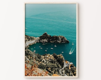 Printable Amalfi Coast Print, Italian Riviera Photography, Italy Beach Wall Art, Mediterranean Wall Art, Italy Coastal Wall Art, Capri Art