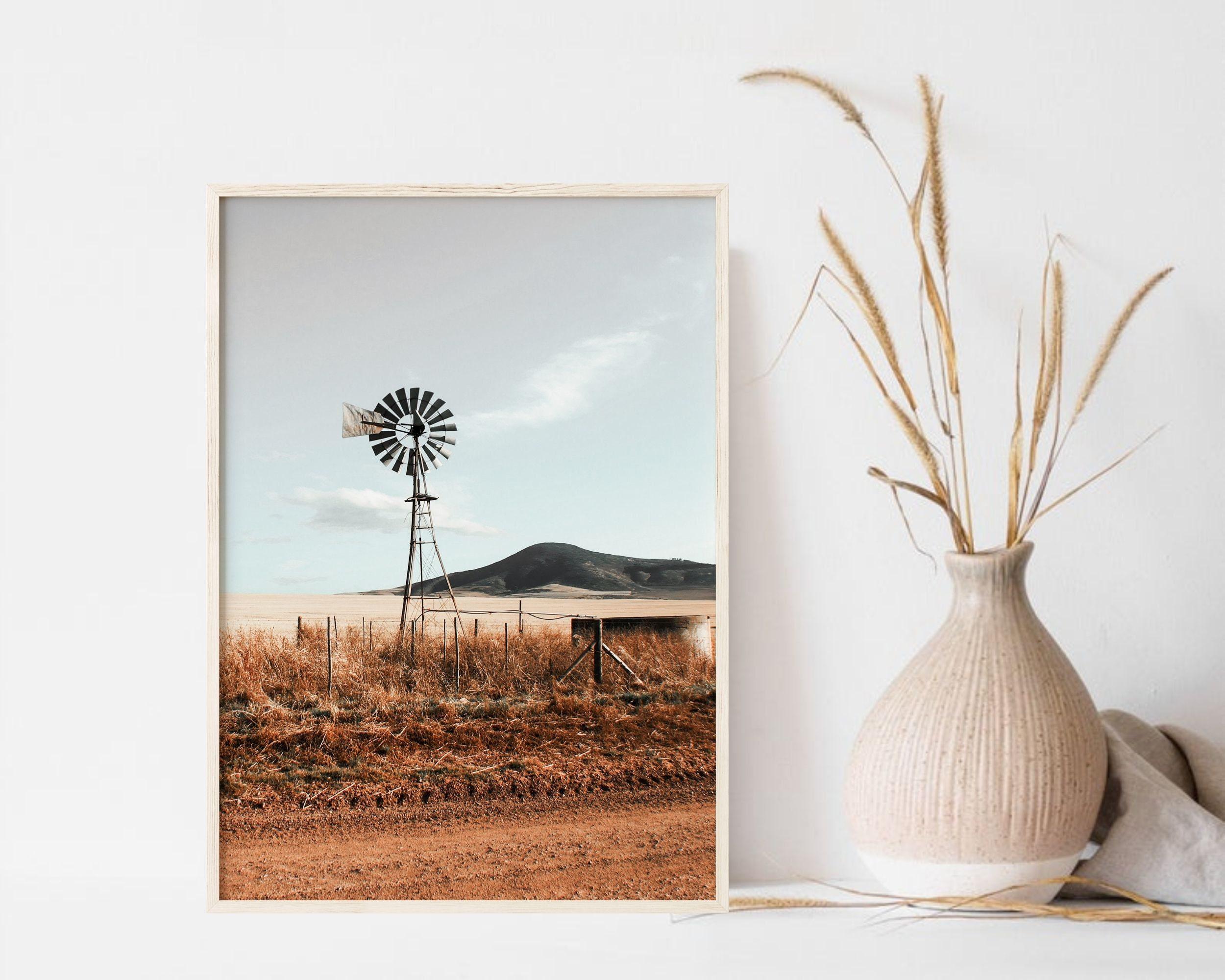 Rustic Large Print Highland Cow Rustic Art Set of 6, Printable Farmhouse Nature Prints ...