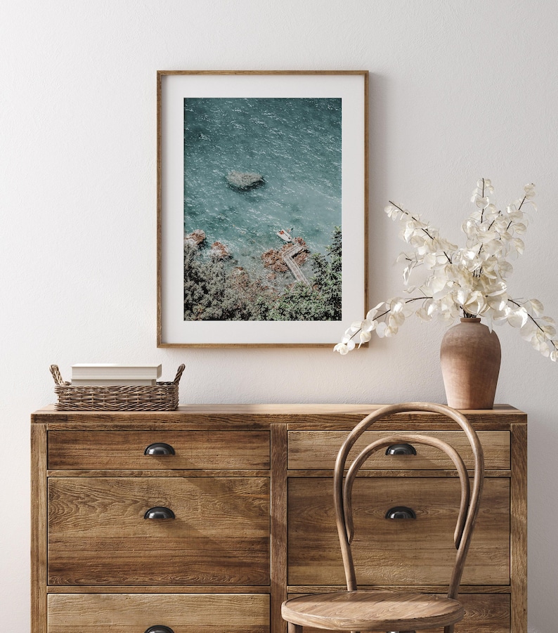 Amalfiküste Fotografie, Küsten Fotografie, Strand Poster, Positano Wandbild, Mediterrane Landschaft Fotografie, Poster zum ausdrucken Bild 7