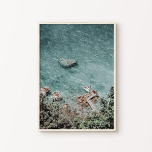 Amalfiküste Fotografie, Küsten Fotografie, Strand Poster, Positano Wandbild, Mediterrane Landschaft Fotografie, Poster zum ausdrucken Bild 1