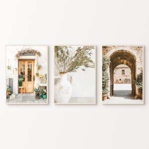 Italy Set of 3 Prints, Printable Italian Countryside Photography, Mediterranean 3 Pieces Wall Art, Italy Rustic Gallery Wall Set, Travel Art