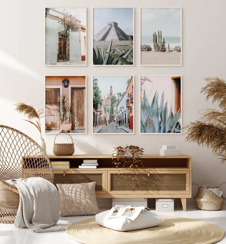 Printable Set of 6 Mexico Prints Mexico 6 Pieces Printable - Etsy