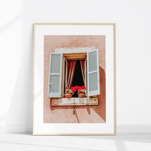 Italian Building Printable Photography, Italian Country Wall Art, Italy Tuscany Facade Prints, Italy Canvas Art, Tuscany Farmhouse Decor image 4