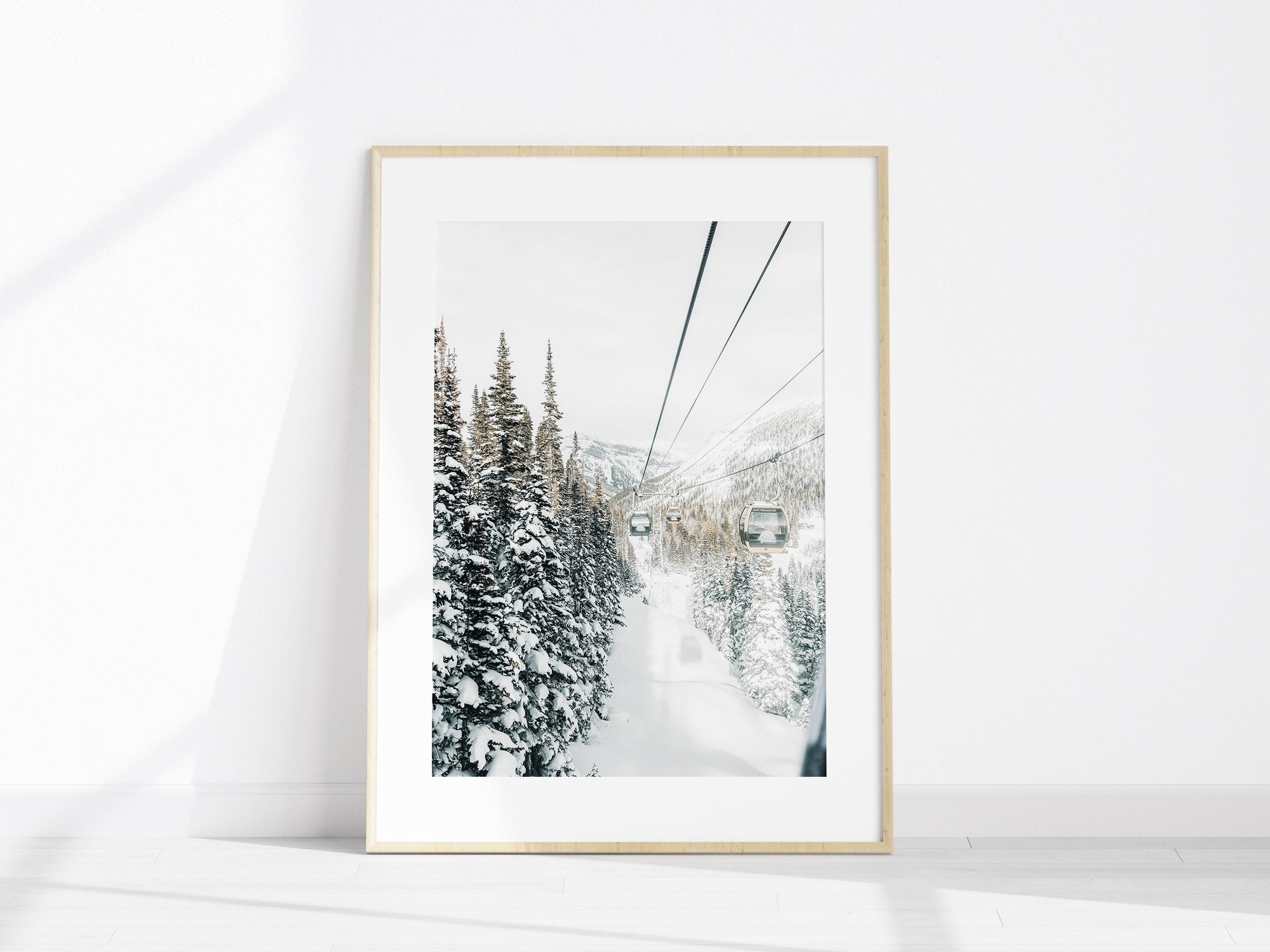 Printable Winter Mountain Set of 3 Photography, Snowy Landscape 3 ...
